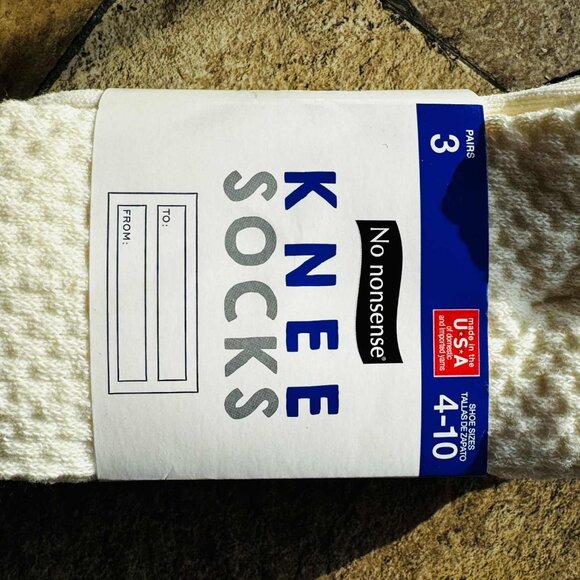 3 Pair No Nonsense Women's Knee Socks Slouch Cotton blend - Picture 3 of 3